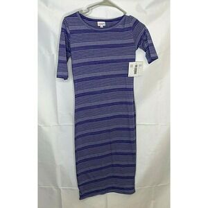 Lularoe Julia Dress  XXS‎ 2XS Women's Stretch Knee Length (1001)